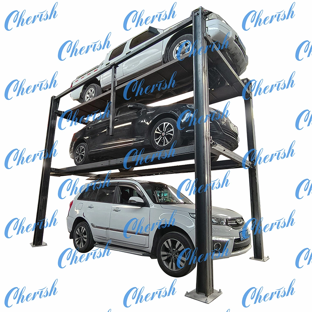 CE Certified Factory Sale Multi-Level Hydraulic Triple Vehicle Hoist Storage Stacker Syestem 2 4 Post 3 Level Car Elevator Parking Lift