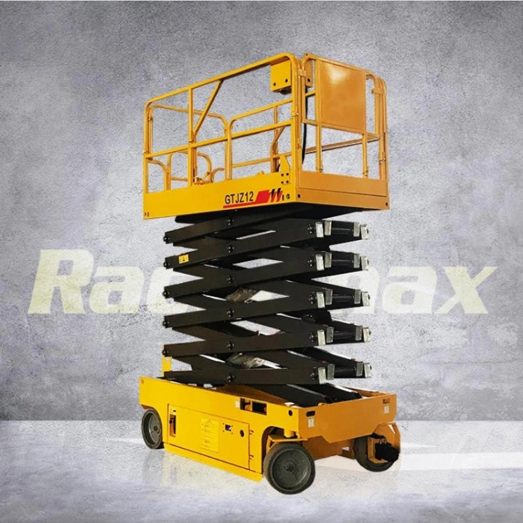 4m 6m 8m 10m 12m 14m Aerial Work Platform Hydraulic Small Mini Scissor Man Lift Mobile Battery Powered Electric Self Propelled Scissor Lift Price for Sale