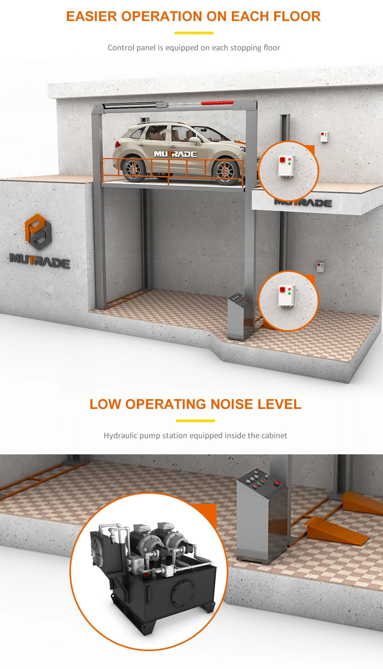 Max 5tons Dimension Customizable 4 Post Car Lift