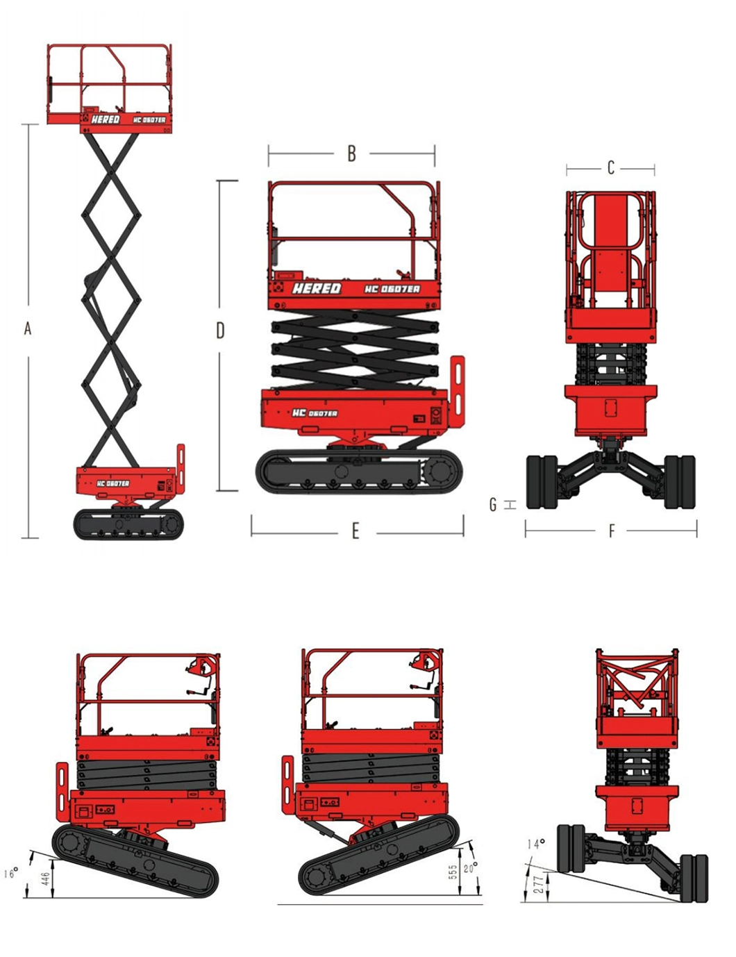 Building Construction Electric Scissor Lift Auto Electric Lifting Equipment Man Lift